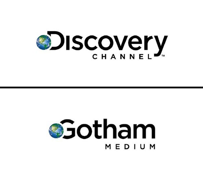 discovery chanel fonts