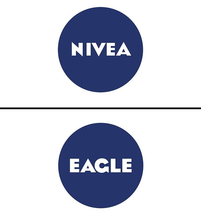 Λογότυπο Nivea γραμμένο με τη γραμματοσειρά Eagle